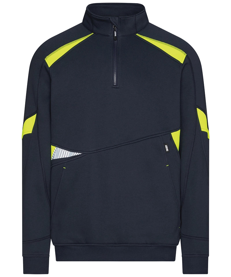Dassy sweater Aratu navy geel voorkant
