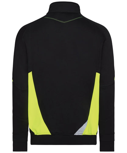 Dassy sweater Aratu zwart geel achterkant