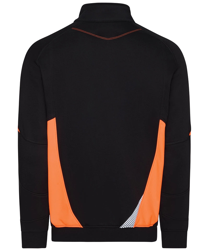 Dassy sweater Aratu zwart oranje achterkant