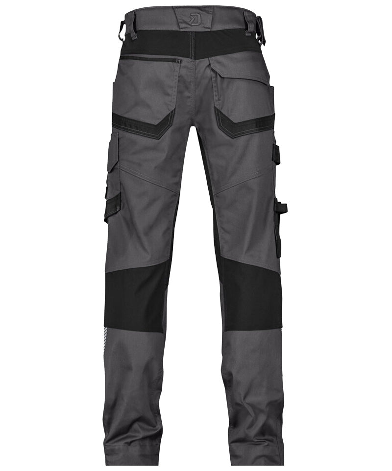 Werkbroek Dassy stretch Dynax grijs achter