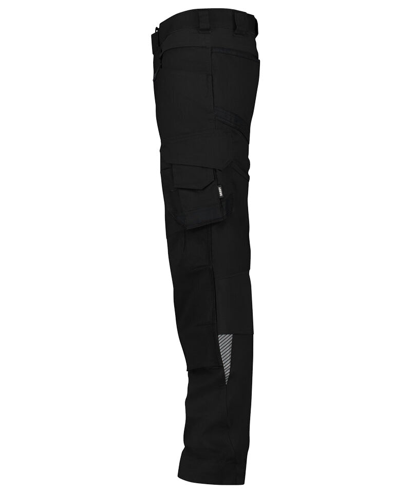Werkbroek Dassy stretch Dynax zwart zijkant