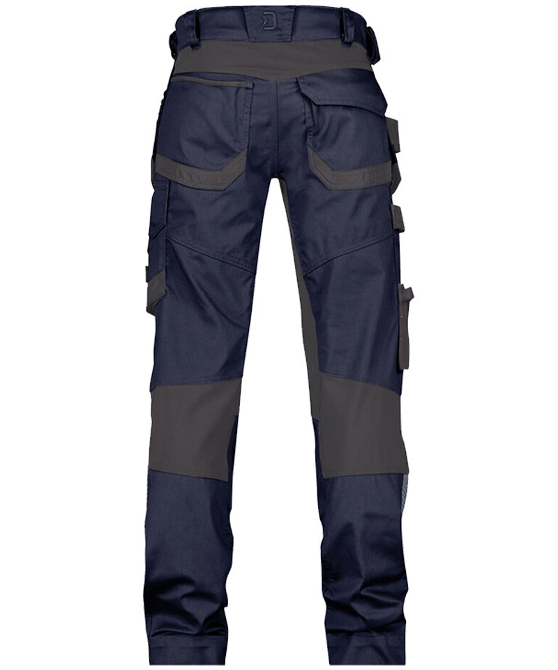 Werkbroek Dassy stretch Flux navy achterkant