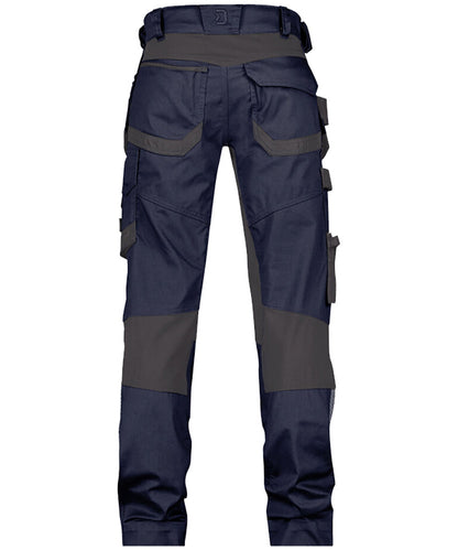 Werkbroek Dassy stretch Flux navy achterkant