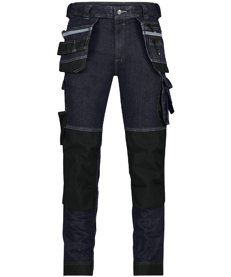 Dassy spijkerwerkbroek melbourne met voorhang zakken, voorkant