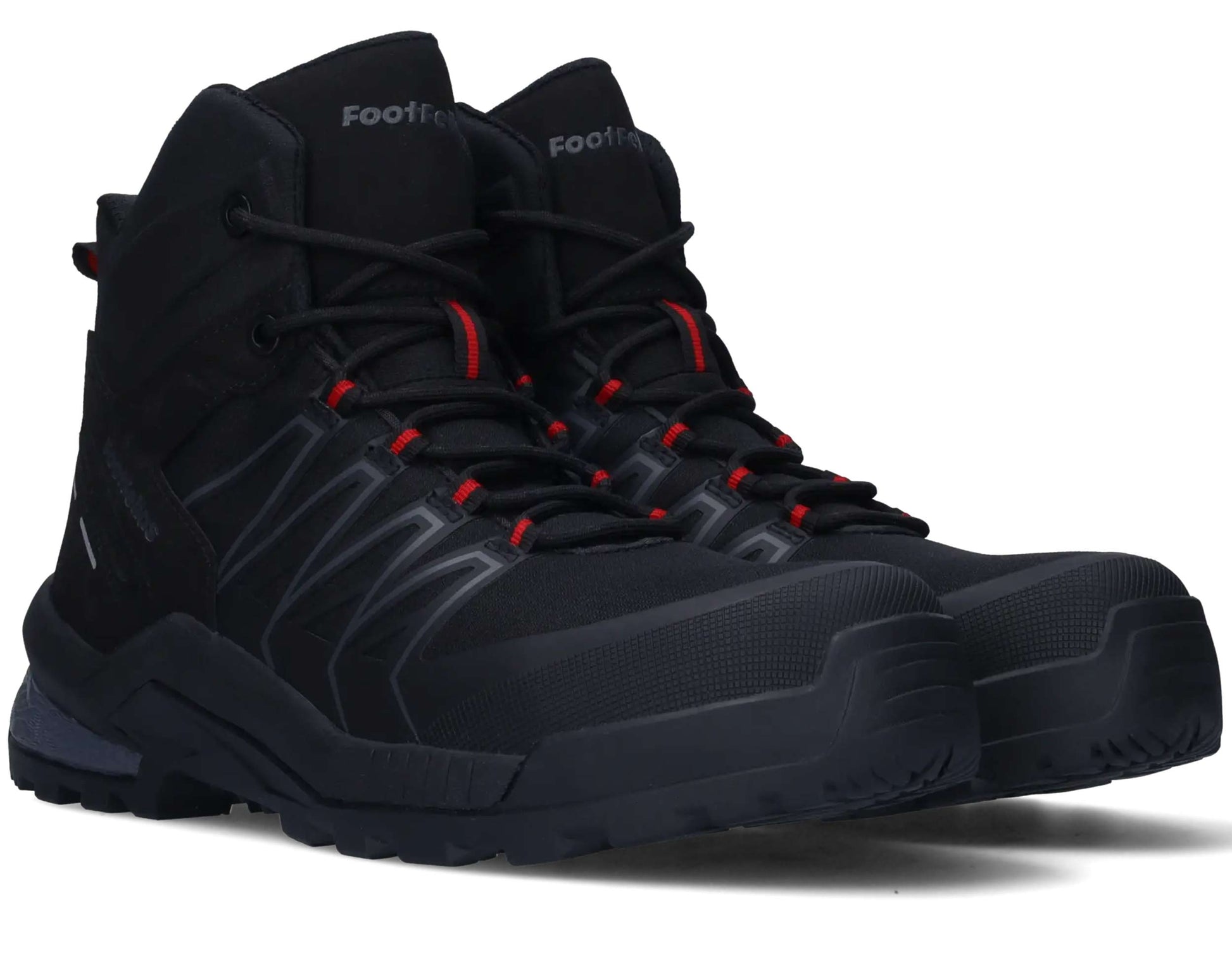 Footfellas werkschoenen S3  Zwart Jordan hoog - Schuin voor