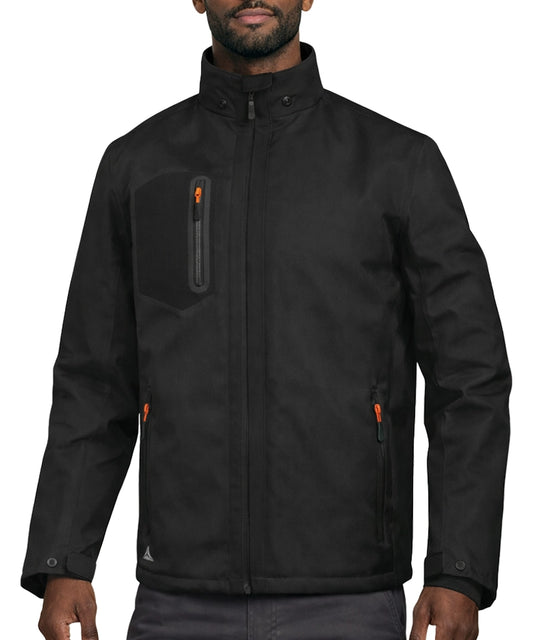 Gevoerde waterdichte werkjas Aren Deltaplus aan model