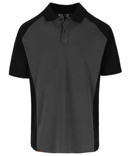 Herock Poloshirt Brabo antraciet zwart voorkant