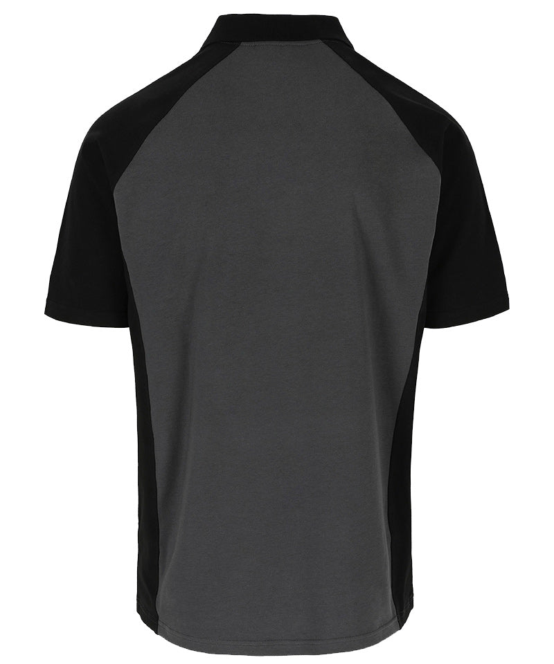 Herock Poloshirt Brabo antraciet zwart achterkant