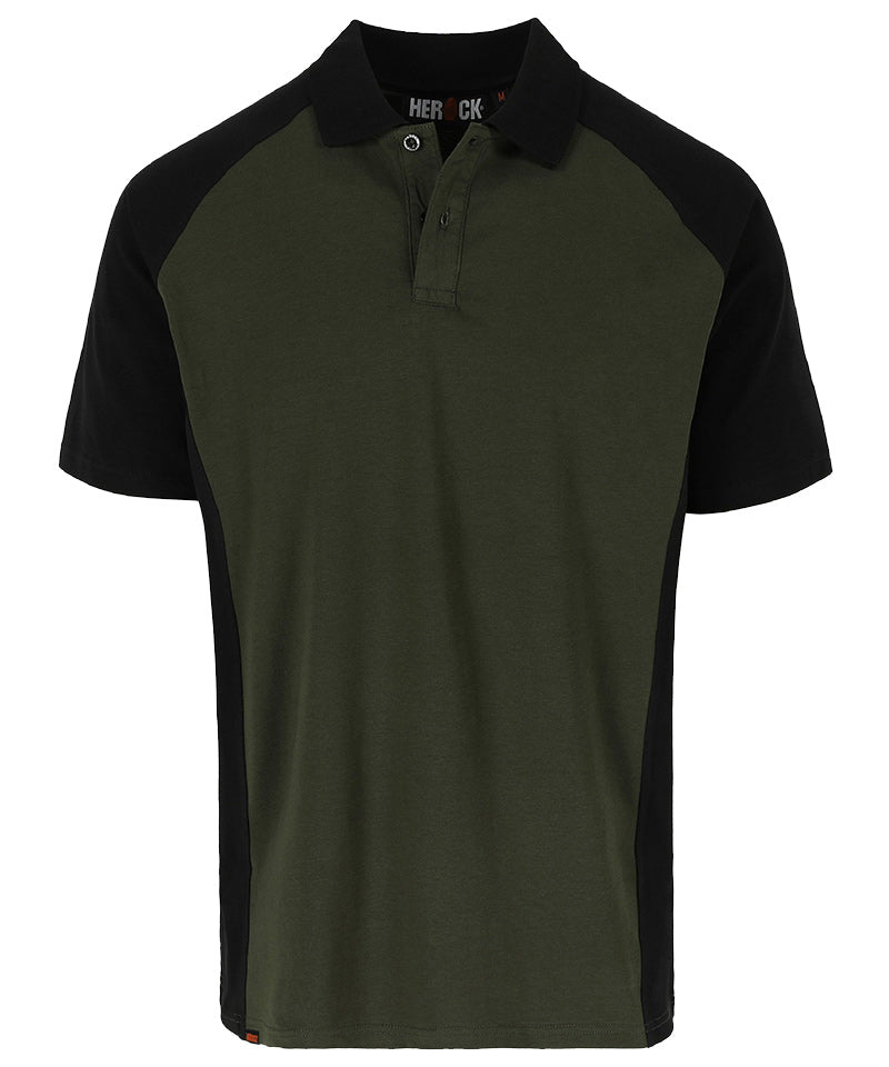 Herock Poloshirt Brabo groen zwart voorkant