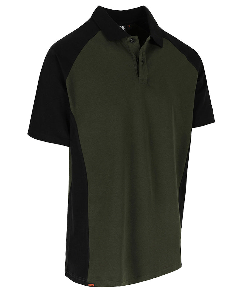 Herock Poloshirt Brabo groen zwart zijkant