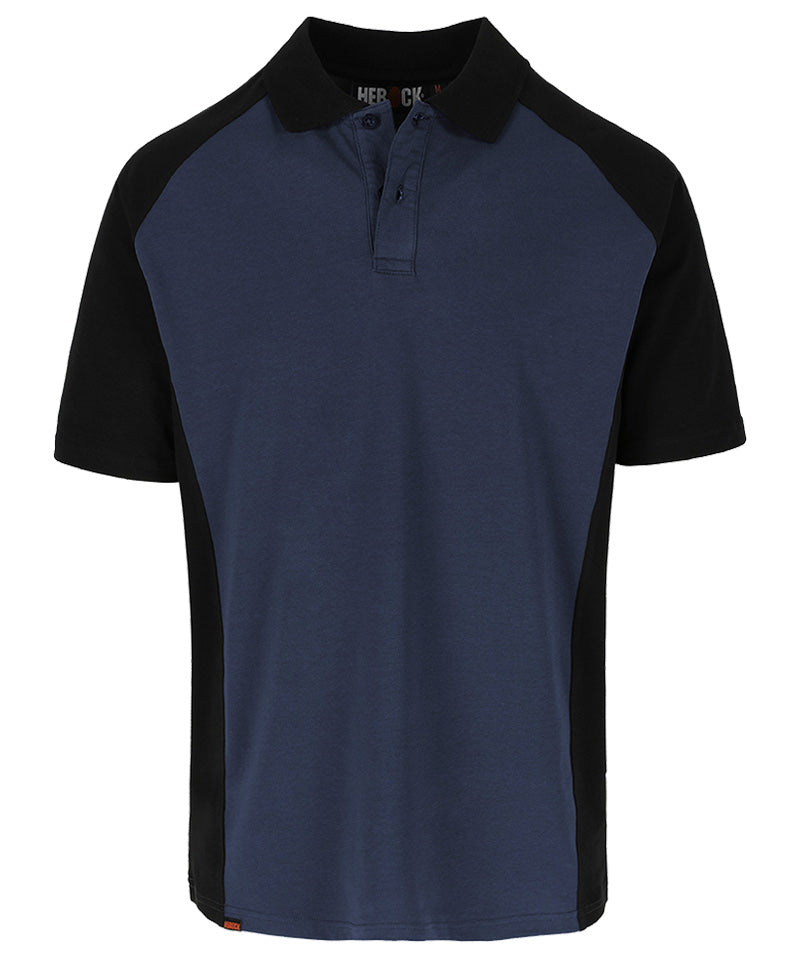 Herock Poloshirt Brabo navy zwart voorkant
