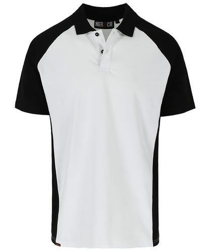 Herock Poloshirt Brabo wit zwart voorkant