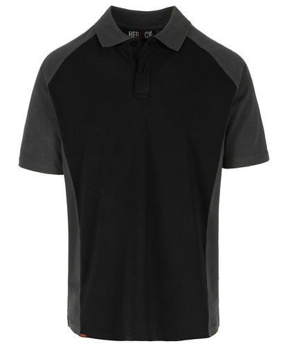 Herock Poloshirt Brabo zwart antraciet voorkant