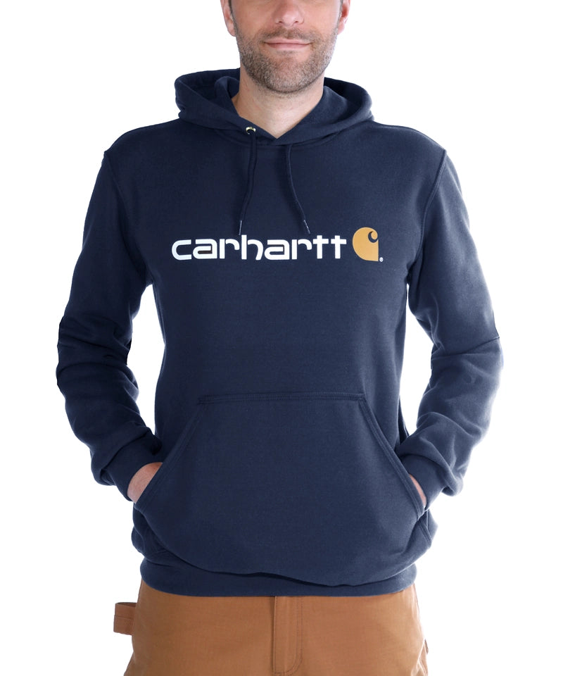 Carhartt Hoodie navy voorkant aan