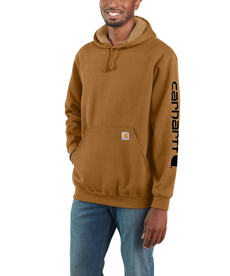Carhartt Hoodie K288 bruin voorkant aan