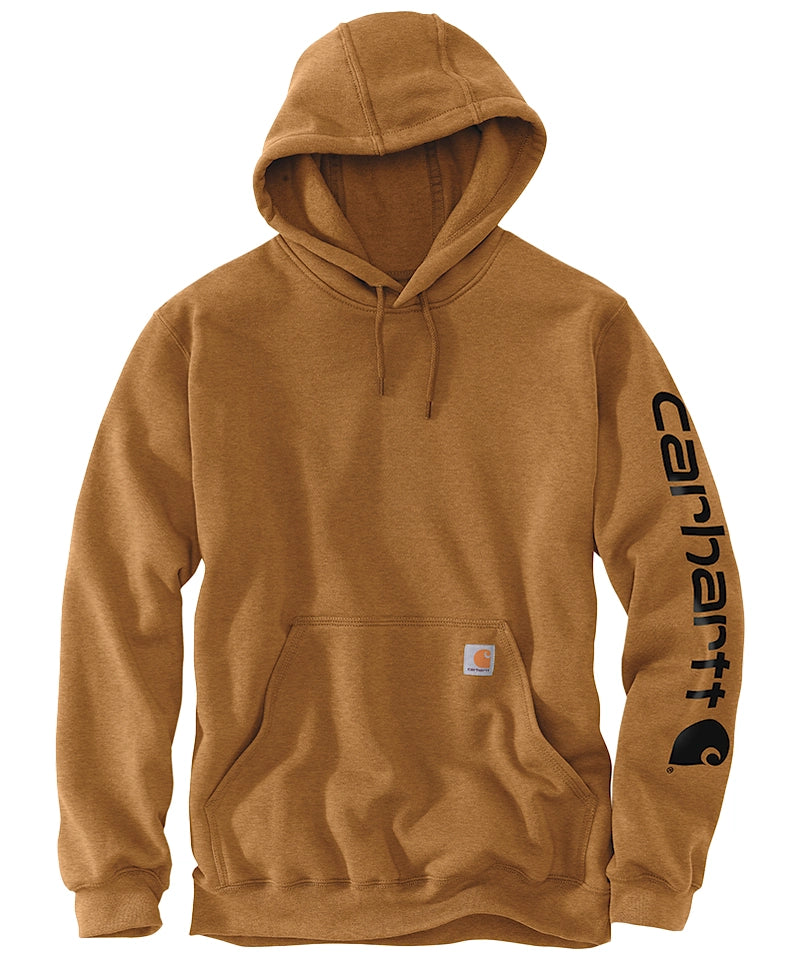 Carhartt Hoodie K288 bruin voorkant liggend