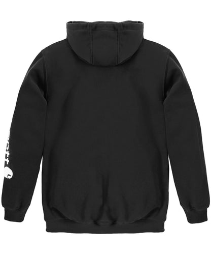 Carhartt Hoodie K288 zwart achterkant liggend