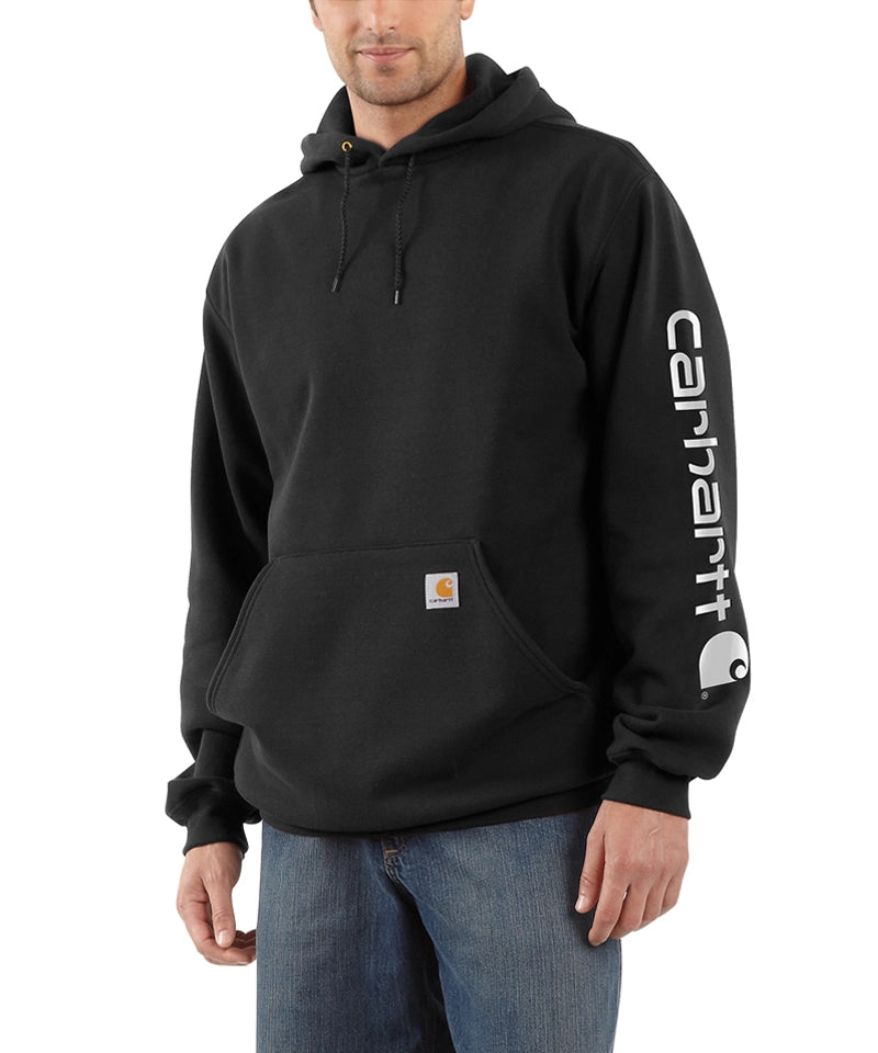 Carhartt Hoodie K288 zwart voorkant aan