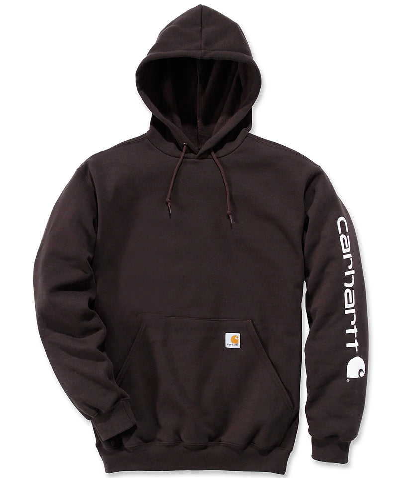 Carhartt Hoodie K288 zwart voorkant liggend