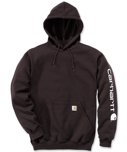 Carhartt Hoodie K288 zwart voorkant liggend