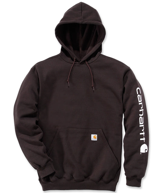 Carhartt Hoodie K288 zwart voorkant liggend