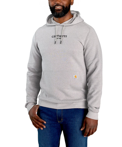 Carhartt Hoodie Force 105569 grijs voorkant aan
