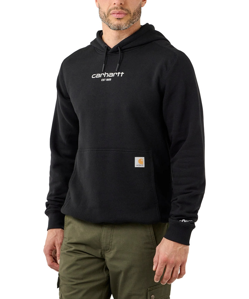 Carhartt Hoodie Force 105569 zwart voorkant aan