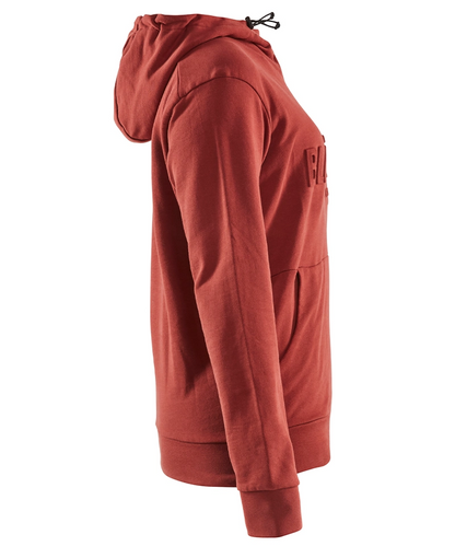 Blaklader Hoodie 3560 Dames zijkant rood