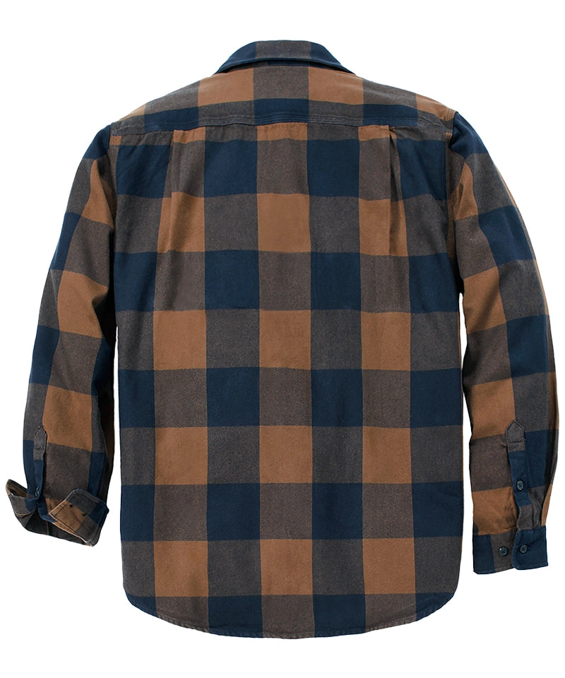 Carhartt houthakkershemd 107013 Bruin achterkant