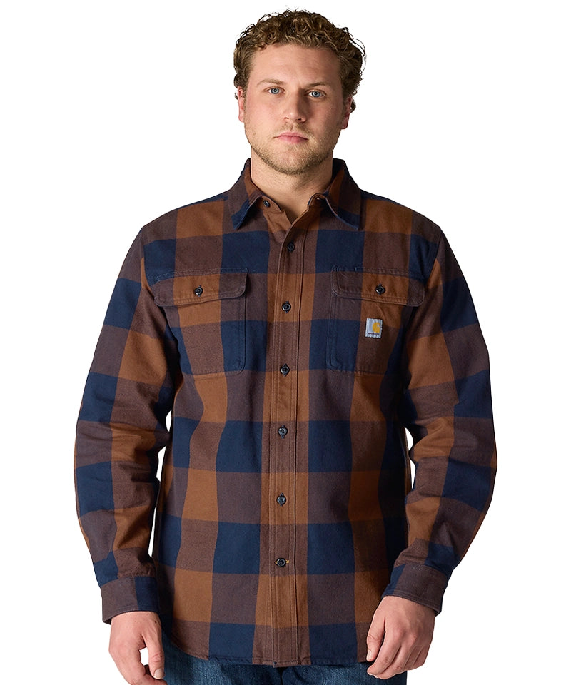 Carhartt houthakkershemd 107013 Bruin voorkant aan