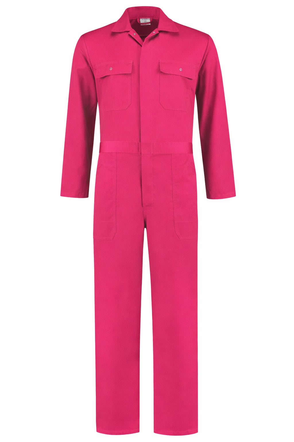 Overall Drukknoop polyester/katoen Fuchsia voorkant
