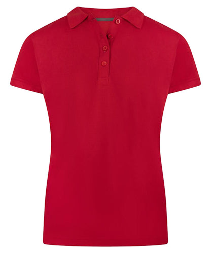 Poloshirt dames Back 2 Basic rood