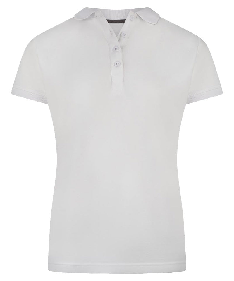 Poloshirt dames Back 2 Basic wit
