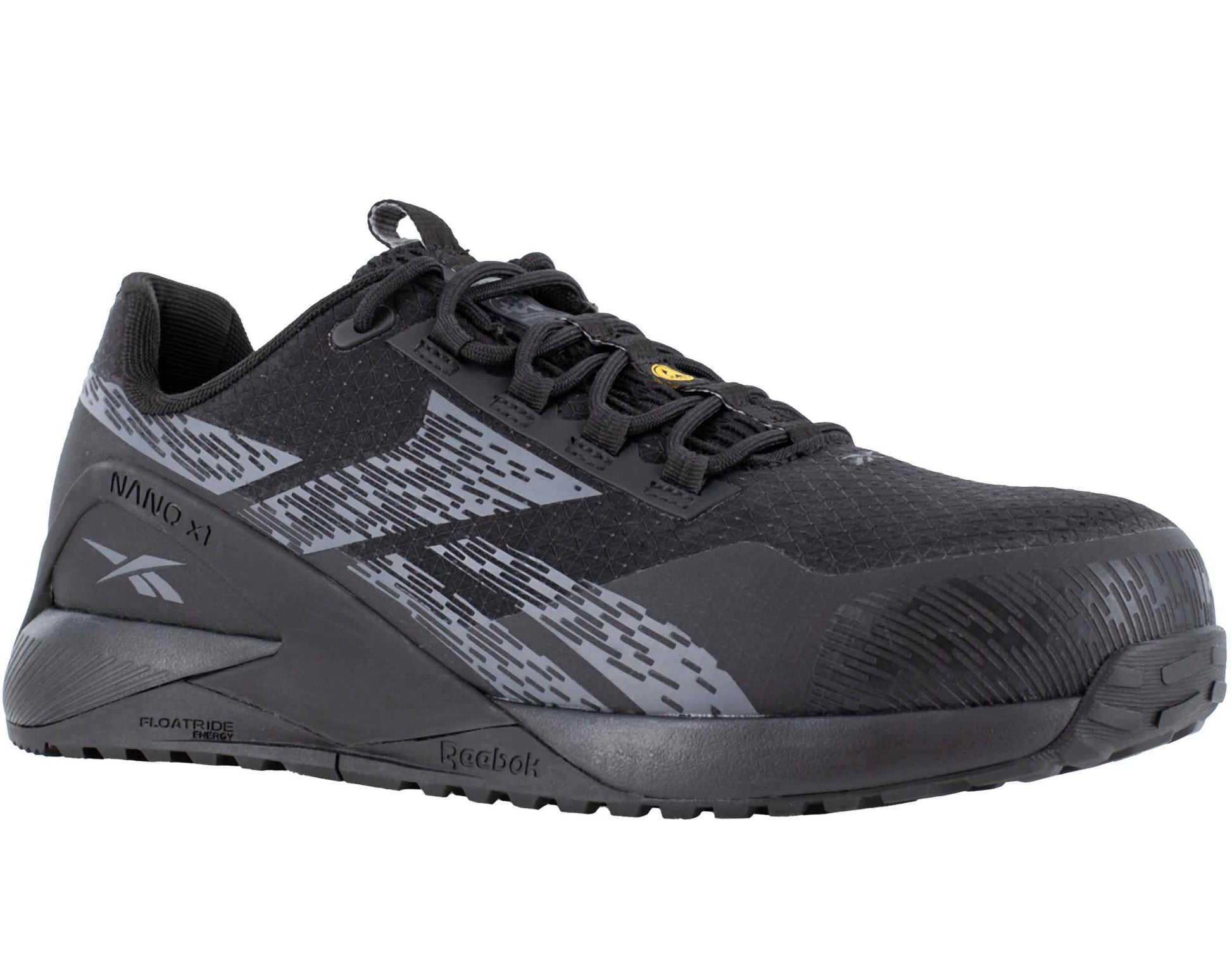 Reebok werkschoenen S3 Nano X1 Zwart laag - Schuin voor