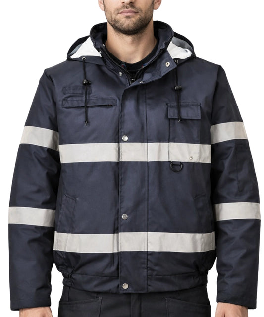 Reflecterend Bomber Jack Iona S434 aan foto model