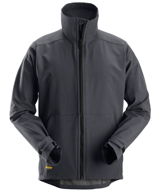 Snickers softshell werkjas 1205 grijs voorkant