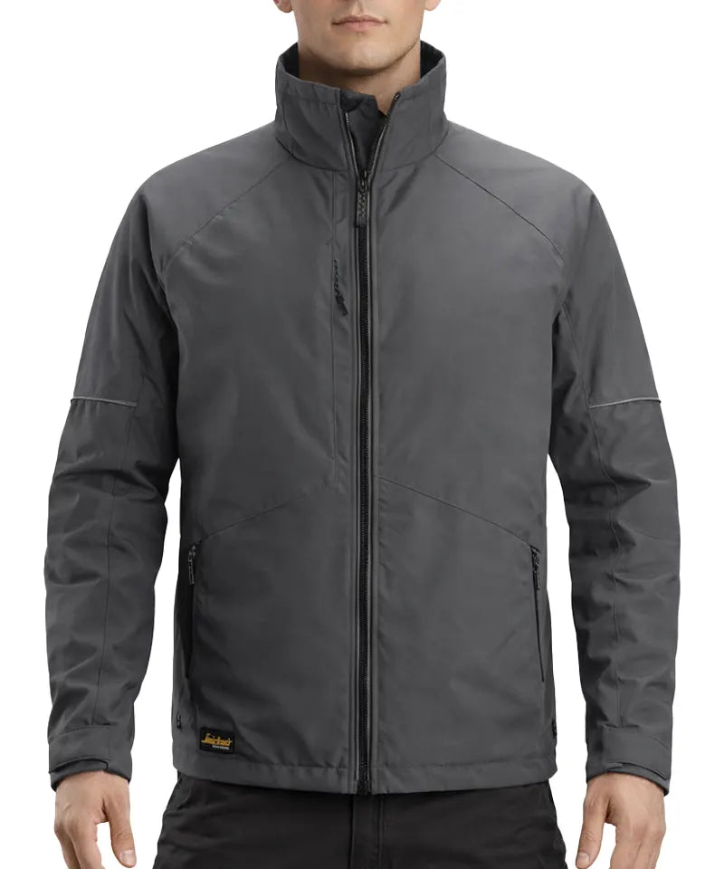 Snickers AllroundWork Winterjack 1158 grijs aan model