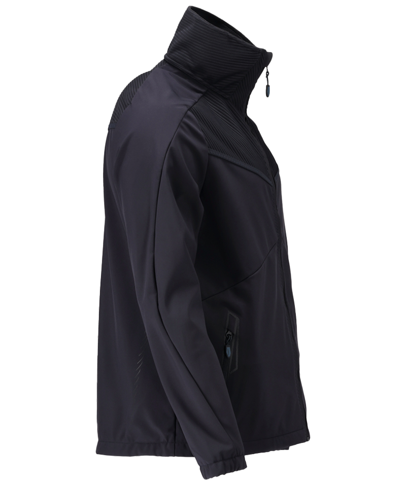 Mascot softshell jas 22302 navy zijkant