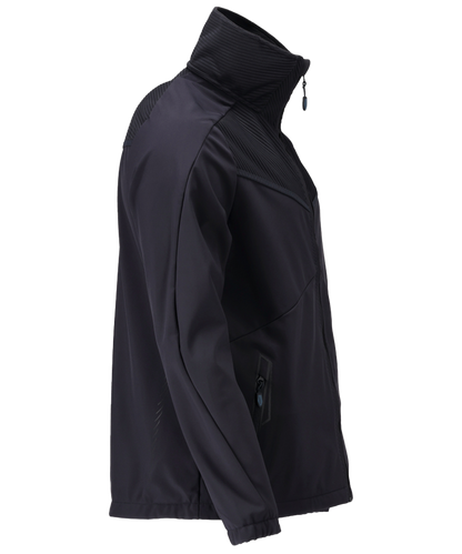 Mascot softshell jas 22302 navy zijkant