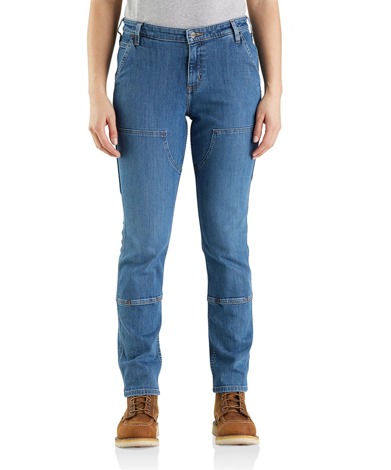 Dames spijkerbroek stretch Carhartt 105110 voorkant aan