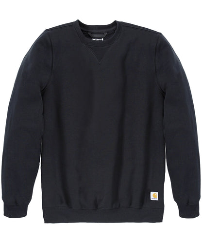Carhartt sweater ronde hals zwart heren voorkant