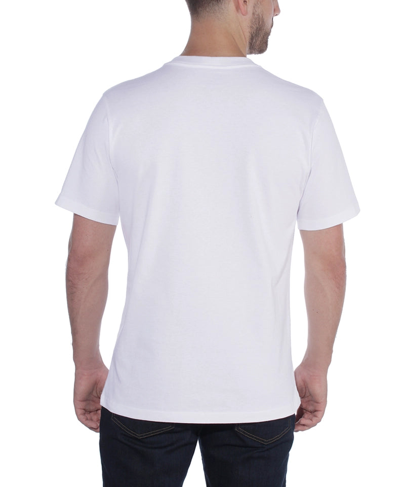 Carhartt t-shirt Basic zwart aan achterkant