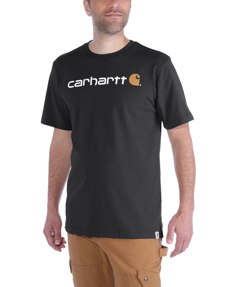Carhartt t-shirt Core voorkant aan zwart