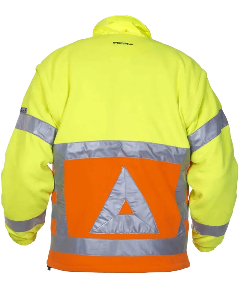 Verkeersregelaar polar fleece jack Hydrowear Florence achterkant