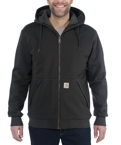 Carhartt rain defender Full Zip voorkant aan foto model
