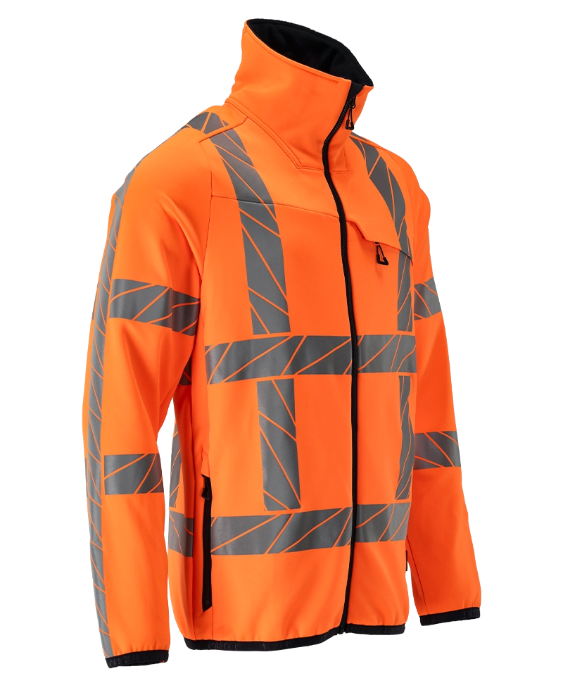 Mascot RWS Fleece vest 24103 RWS oranje zijkant schuin