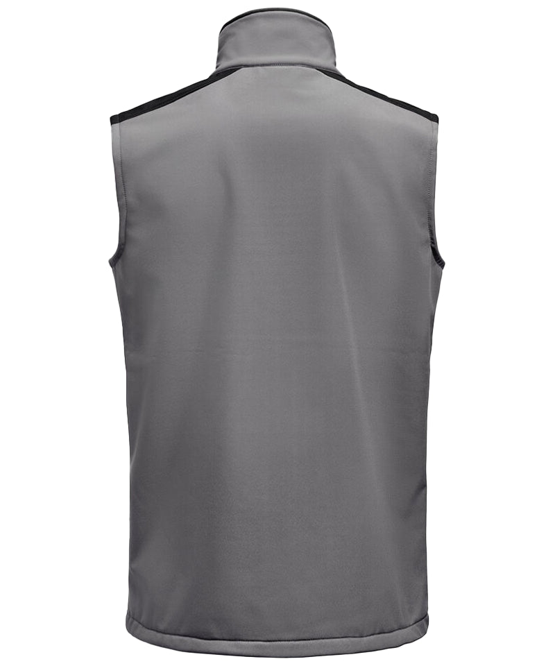 Softshell bodywarmer Printer Prime grijs-zwart achterkant