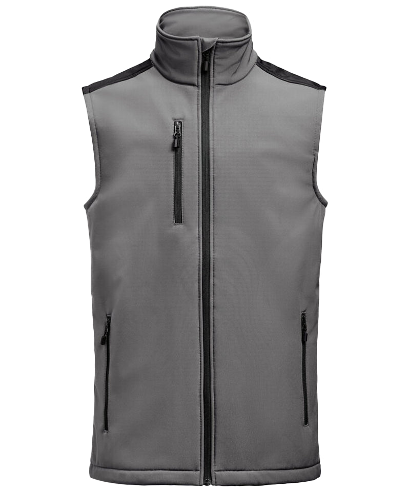 Softshell bodywarmer Printer Prime grijs-zwart voorkant