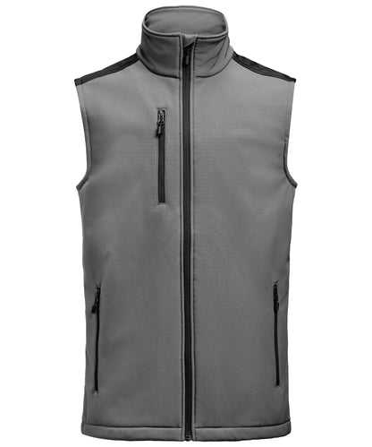 Softshell bodywarmer Printer Prime grijs-zwart voorkant