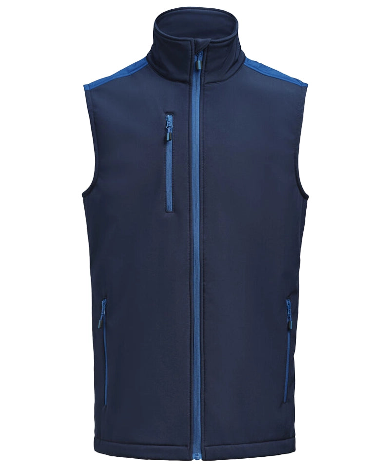 Softshell bodywarmer Printer Prime navy-blauw voorkant